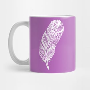 Zentangle Tribal Feather Drawing Mug